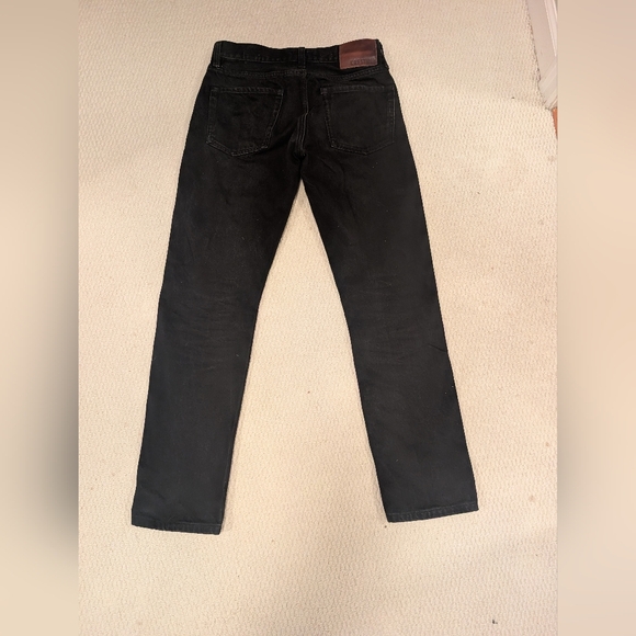 C.O.F. Studio Black Italian Denim Jeans M3 Reg Tapered 29 - Picture 7 of 9